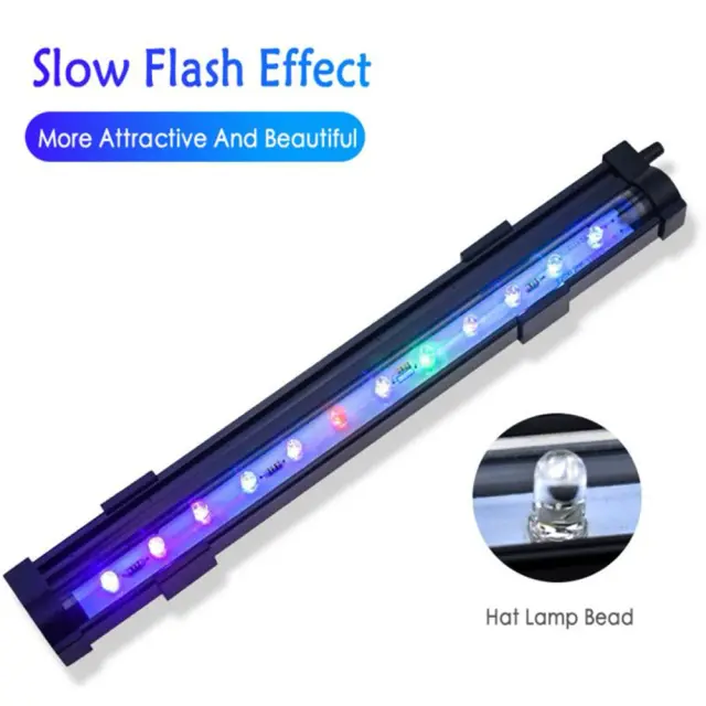 Iluminação LED Submersível para Aquário com 7 Cores Mudáveis - Luz para Tigelas de Peixe e Bolhas de Ar, Acessórios de Aquário com Certificação Europeia