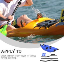 Liga de alumínio caiaque canoa, pesca inflável, flutuante, esportes aquáticos, engrenagem estabilizador definido, remo acessório - Image 6