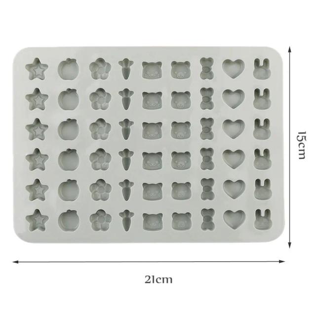 Moldes de Silicone para Biscoitos em Formato de Coelho, Cenoura e Animais – Ideal para Doces, Geléia e Decoração de Bolos