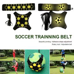 Treinamento de Habilidade Bola De Futebol Ajustável, Juggle Band, Prática Solo, Auxiliar Circulando, Cinto Elástico, Equipamento de Futebol Kick Trainer - Image 3
