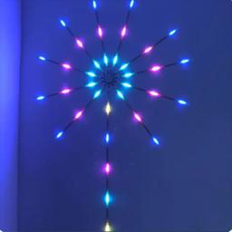 Luzes LED de Fogos de Artifício com Controle Remoto, Cor RGB, 213 Modos Dinâmicos, Fita LED, Decoração de Natal e Aniversário - Image 1