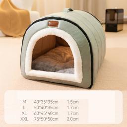 Canil destacável para cachorro grande, casa quente do cão do inverno, cama lavável do cão, ninho profundo, barraca para cães médios e grandes, suprimentos da casa - Image 4