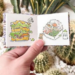 Mini Tecido Aquarela Pintura Papel, Viagem Sketchbook para Pintura, Arte do Artista Suprimentos, 300g, 20 Folhas Quadradas, 6cm - Image 4