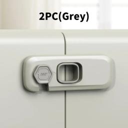 Segurança Infantil Gabinete Lock, Anti-Pinch Mão, gaveta, fechaduras, proteção, casa, geladeira, fivela do bebê, 1 pc, 2 pcs - Image 5