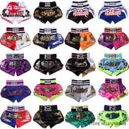 Calções Boxe para Homens e Mulheres, Roupas Artes Marciais, Kickboxing, Artes Marciais, Muay Thai, Tailândia Boxe, Agarra, Alta Qualidade - Image 1