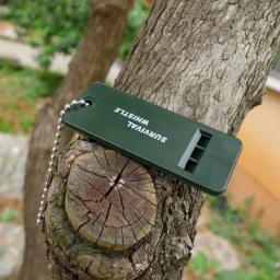 2 pçs multifrequência sobrevivência apito primeiros socorros de emergência ao ar livre sinal apito resgate acampamento caminhadas ao ar livre suprimentos árbitro - Image 5