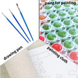 Animal raposa cavalo dragão pinturas por números lona artes e ofícios para adultos decoração de casa ideias de presente personalizadas 2023 novo - Image 4