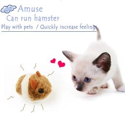 Pelúcia Hamster Brinquedos Interativos, Mouse Mecânico, Simulação, Pet, Gatinho, Segurança, Vai Virar e Fugir - Image 3
