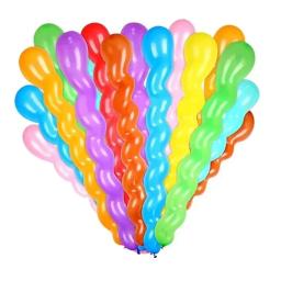 100 pçs balão tira longa estilo espiral cor látex reunião festa de aniversário decoração de casamento design de balão com inflador - Image 5