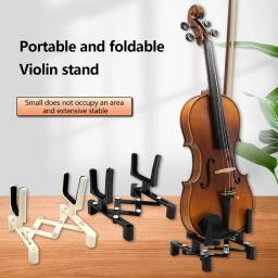 Suporte de violino ajustável, dobrável, portátil, de cordas, acessórios para instrumentos musicais, retrátil, suporte, esponja - Image 1