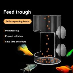 Dispositivo de alimentação automática de peixes para aquário Alimentador com ventosa Salmoura Camarão Worm Alimentador de alimentos Ferramenta fácil - Image 1