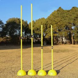 Portátil Dobrável Futebol Sinal Rod, Barreira de Marcação Pólo, ABS Futebol Logo, Base Set, Aid Training Acessório, 1 m - Image 3
