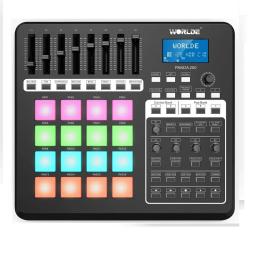 Portátil USB MIDI Controlador de teclado com cabo, Mini MIDI Pad, 16 Drum Pad, Novo Mundo, PANDA200, 2023 - Image 5