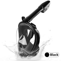 Conjunto de máscara de natação facial para crianças e adultos, respirador, anti nevoeiro, respiração segura, subaquática, mergulho, mergulho, mergulho - Image 4