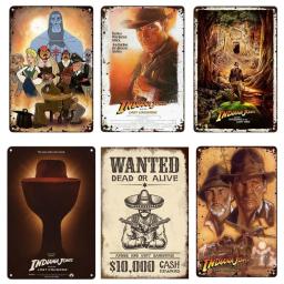 Indiana Jones and the Last Crusade Sinal de Metal, Pôster do filme Clássico, Retro, Decorativo, Bar, Clube, Decoração industrial - Image 3