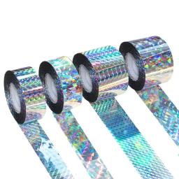 Fita decorativa antiaderente do laser, embalagem DIY Glitter Party Gift, decoração de casa, adesivo de estampagem a quente, prata dourada, 50m - Image 6