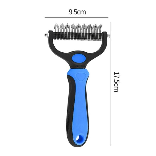 Escova Profissional Deshedding para Cães e Gatos - Removedor de Pelos e Cortador de Nó para Cuidados com Animais de Estimação