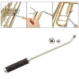 Ferramentas De Manutenção De Instrumento De Reparador De Trompete Com 2 Bolas De Metal Para Cuidados De Manutenção De Trompete - Image 1