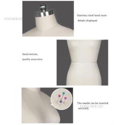 Manequim de costura alfaiate feminino parte superior do corpo modelo padrão internacional para design de roupas e vestido forma suporte pode ser pinado - Image 4