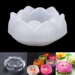 Lotus Forma Silicone Mold para DIY Artesanato Fazendo, resina epóxi Mold, 1Pc - Image 1