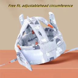 Chapéu de proteção ajustável Head Protection Capacete de segurança do bebê Criança Caminhada Crash Cap Chapelaria 1 pc - Image 2