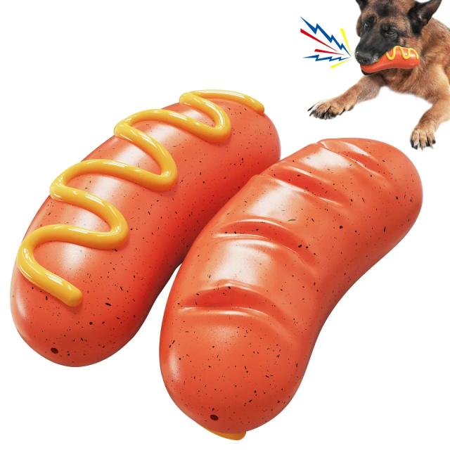 Brinquedo Interativo de Mastigação para Cães de Todos os Tamanhos com Squeaker e Limpeza Dental