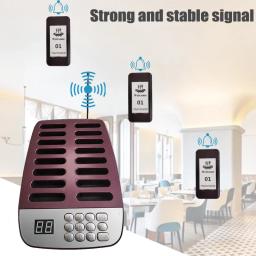 Wireless Guest Calling System, Restaurante Buzzer, Pager para Café, Sobremesa, Igreja, Alimentos, Caminhão, Tribunal, Sinal Estável, 315 MHz - Image 4