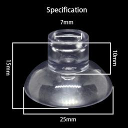 Ventosa transparente para aquário, suporte do tubo de ar, bomba do tanque de peixes, oxigênio tubo de ar, fixação acessórios, preto, 10pcs - Image 6