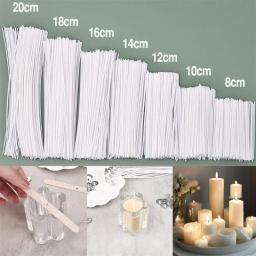 50/100Pcs Conjunto De Pavios De Vela De Algodão Encerado Núcleo De Cera Smokeless DIY Núcleo De Cera De Soja Tecido Querosene Lâmpada Velas Fazendo Suprimentos - Image 1