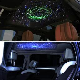 LED estrela teto fibra óptica luzes, controle inteligente App, efeito céu estrelado, disponível para decoração do carro - Image 5