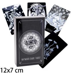 Wayward Dark Tarot Card Games, Totalmente Ilustrado, Tamanho Padrão, 78 Pcs Cards, 12x7cm - Image 1