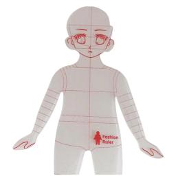 Régua de Desenho para DIY, Modelos de Medição, Quilting, Design de Vestuário, Ilustração, Marcação, Ferramentas de Rastreamento, Moda, 2 peças - Image 3
