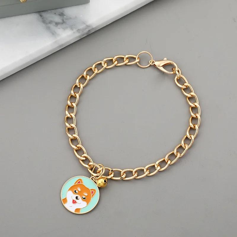 Pet Dog Colar com Sino Hip Hop Estilo Puppy Collar Moda Colar De Gato Padrão Dos Desenhos Animados Pet Gatinho Colar Chihuaua Suprimentos - Image 1