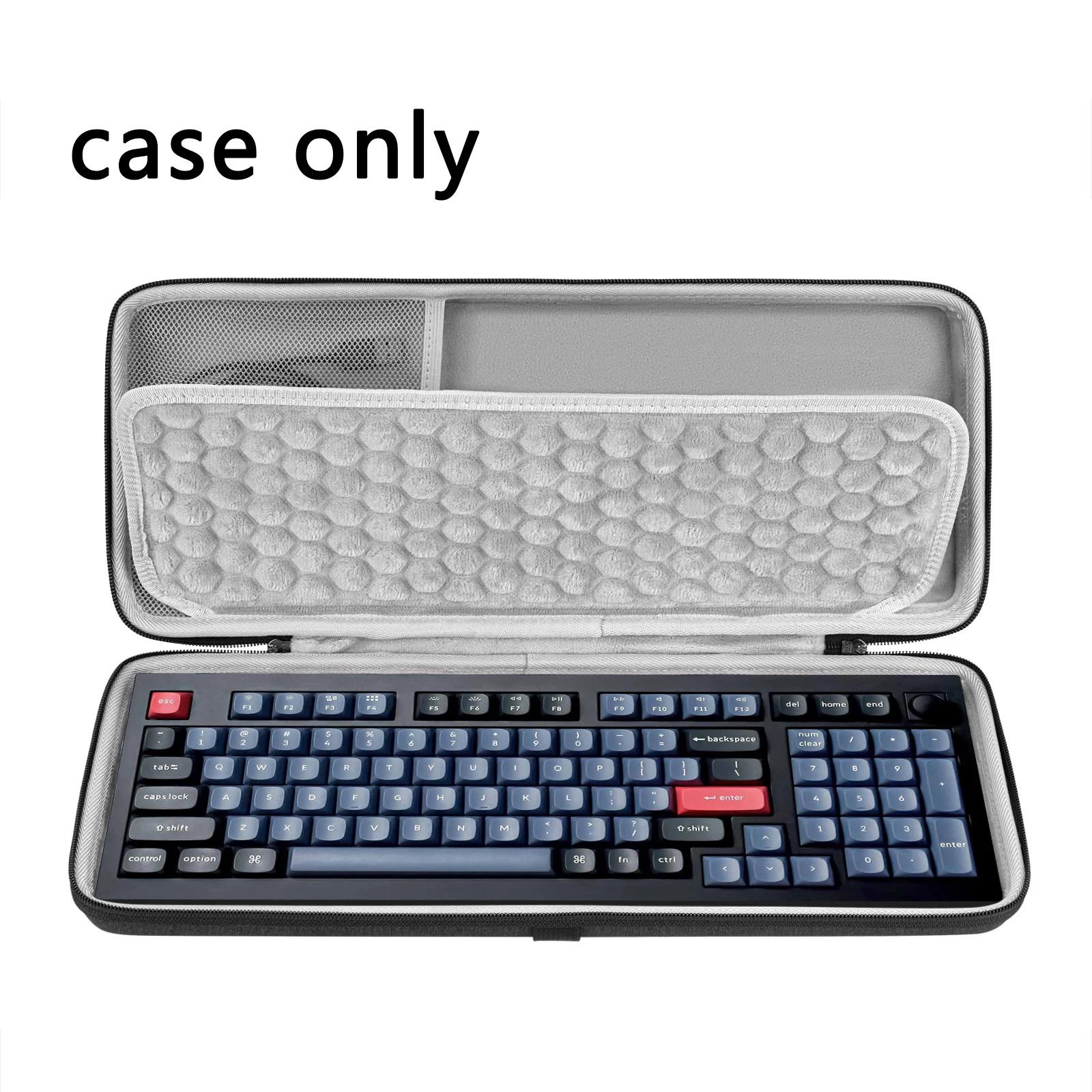 Geekria-caso teclado portátil para 100 chaves, bolsa de transporte de viagem, compatível com alma f99, keychron v5/q5/k4 - Image 1