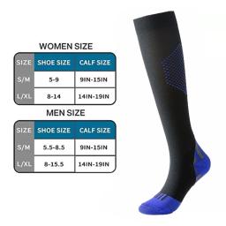 Novas meias de compressão cabem futebol, meias masculinas, varizes, mulheres grávidas, enfermagem médica joelho meias altas - Image 2