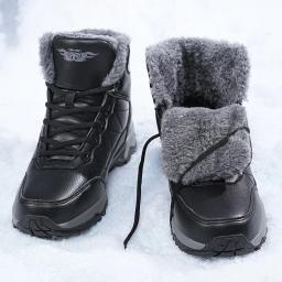 Botas de caminhada ao ar livre para homens, botas de neve, sapatos de escalada, sapatos casuais, alta qualidade, transporte rápido, inverno, tamanho 48 - Image 5