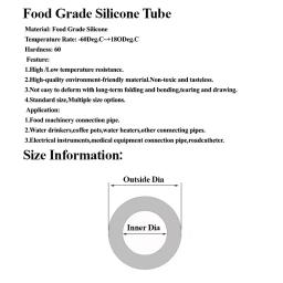 Tubo de silicone de grau alimentício 17 cores id 2mm 3mm 4mm 5mm 6mmtasteless resistente a altas temperaturas tubo de borracha flexível mangueira de água - Image 2