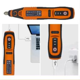 JANGKLIFE-USB Ferramenta rotativa sem fio com acessórios, mini broca, caneta de gravação, elétrica, sem fio, Dremel, DIY Set - Image 2