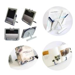 1x portátil estante de leitura ajustável livro suporte livro receita prateleira dobrável titular organizador para música pontuação receita tablet - Image 6