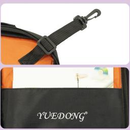 Baquetas Mochila Carry Case, estojo de armazenamento, acessórios de baqueta, bolsos, dois compartimentos, alças duplas - Image 4