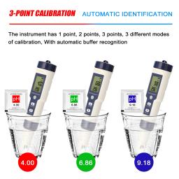 Profissional Multi-Parâmetro Teste Combo Medidor, Água Digital Qualidade Tester, PH, CE, TDS, salinidade, termômetro, 5 em 1 - Image 4