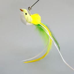 Varinha de gato de penas de pássaro sem as mãos com sino poderosa ventosa brinquedos interativos para gatos gatinho caça exercício produtos para animais de estimação - Image 5