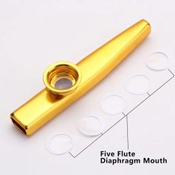 Metal Kazoo Instrumentos Musicais, Flautas Boca Diafragma, Bom Companheiro para Guitarra - Image 4