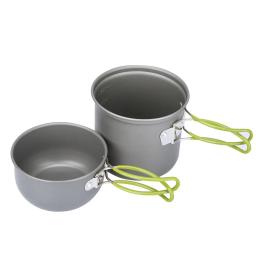 Acampamento panelas conjunto de cozinha equipamento sobrevivência ao ar livre antiaderente utensílios de mesa chaleira pote pan tigela caminhadas viagem portátil churrasco piquenique - Image 5
