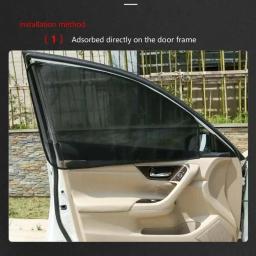 Magnetic Car Sun Shade, Proteção UV, Cortina de carro, Janela Sunshade, Side Window Film, Mesh Visor, Verão - Image 2