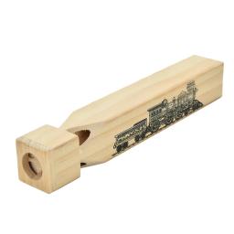 1 pçs novas crianças brinquedos tradicionais de madeira trem apito crianças orff instrumento musical brinquedo - Image 2
