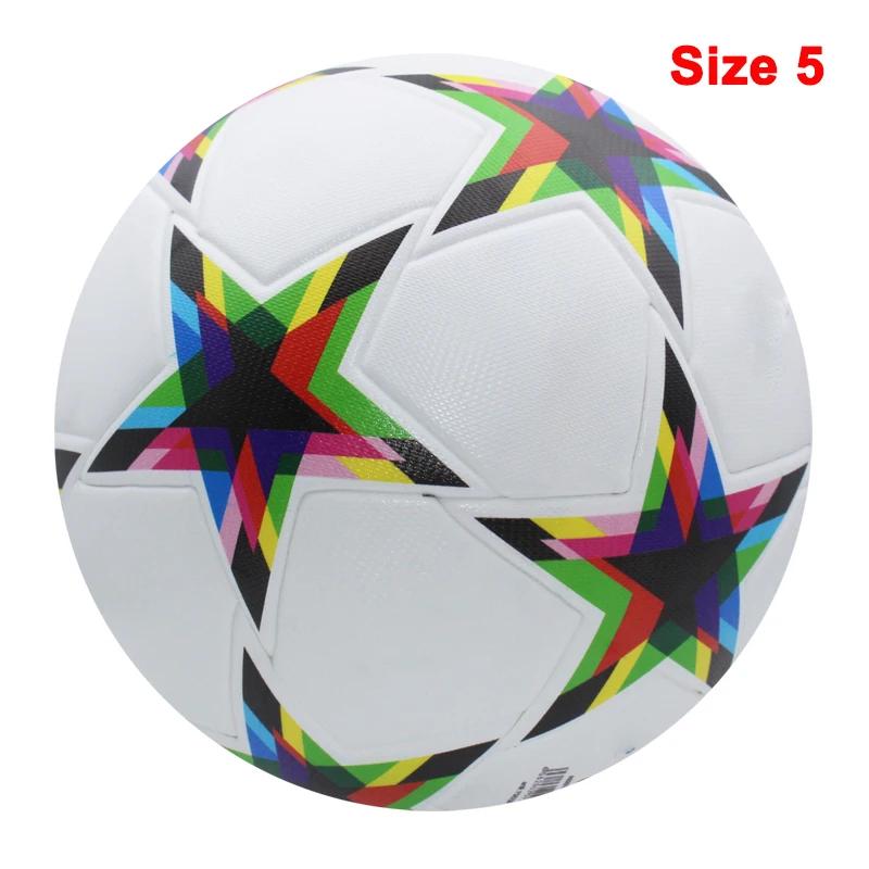 Bolas de futebol Material PU de alta qualidade, liga esportiva ao ar livre, treinamento de futebol, fósforo, sem emenda, novo, tamanho padrão, tamanho 5, 4 - Image 1