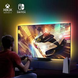 Faixa de luz de imersão com caixa de sincronização HDMI2.0, luzes LED RGBIC, sincronização com TV, compatível com Alexa e Google Assistant - Image 3