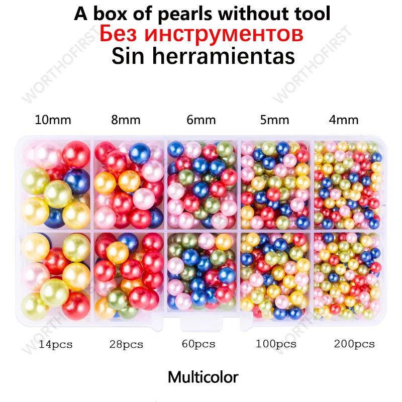 Máquina de configuração de pérolas, faça você mesmo, contas artesanais, ferramenta de prensa manual para roupas, artesanato, máquina de fixação de rebite, ferramentas de máquina de configuração de pérolas - Image 1