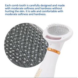 Pet Hair Dryer com 2 Heat Gear Escova Detangler Portátil Acessórios de preparação Ventilador de cabelo para gatos Cães 2 em 1 Acessório - Image 2